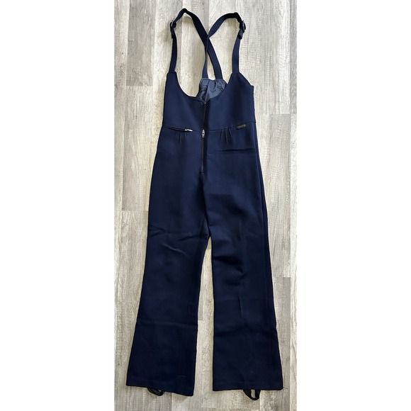 Edelweiss Innsbruck Blue Ski Snowboarding Overalls Pants‎ Women's Size 12 R Vtg - Picture 1 of 16